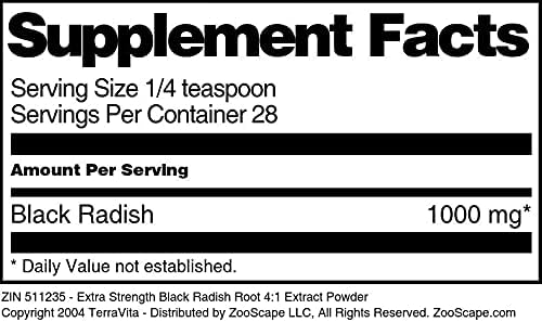 Miniatura 5 de Polvo de extracto de raíz de rábano negro extra fuerte 41 (1 oz, ZIN 511235)