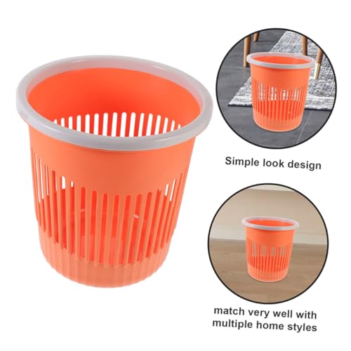 Cabilock 2 piezas caneca rectangular para basura pequeña miniatura 6