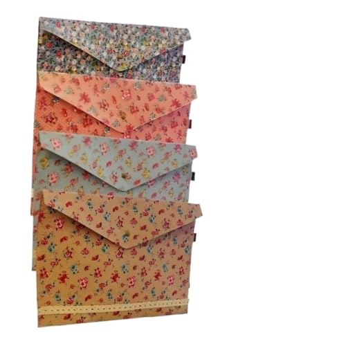 Carpetas archivadoras florales de gran capacidad ideales para el orden escolar y doméstico