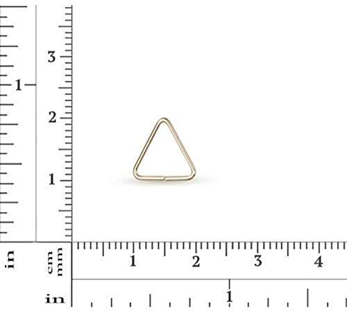 Jump Ring Open Triangle 14Kt Gold Filled 19.5ga 10mm - 20pcs (10497)/1