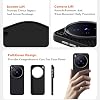 Funda magnética para Vivo X200 Ultra, textura de aramida, cubierta de PC dura y delgada | textura micro relieve 6D | anillo magnético oculto | protección de lente | anti huellas | compatible con soporte magnético para auto 8