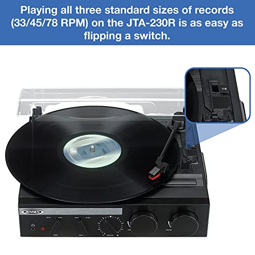 Jensen® 3-Speed Stereo Turntable With Built-In Speakers #TOP6