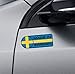 Made in Sweden Sticker Set Vinyl Decal Badge for Swedish Car SUV Quarter Panel Emblem Compatible with Saab