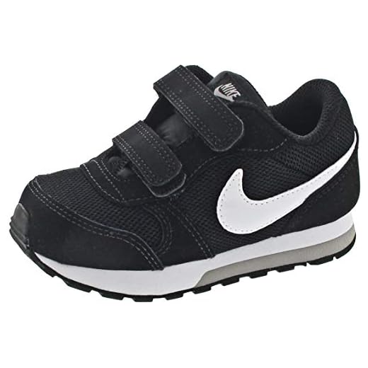 Nike MD Runner 2 (TDV) - Zapatillas infantil, Negro (Black / White / Wolf Grey), 26