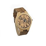 ENCANTO ÚNICO --- El reloj de madera hecho a mano personalizado lo hará destacar y es una nueva forma de moda de mostrar su estilo personal. También es muy fácil combinar su traje, sin importar el tiempo libre o la ocasión de negocios