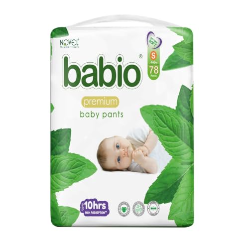 Image of Novel Pant Style Baby Diapers, Small (S), 78 Count | For babies of 4-8 Kg |12 Hrs Leakage Protection | High Absorption, Soft & Gentle, Breathable Fit