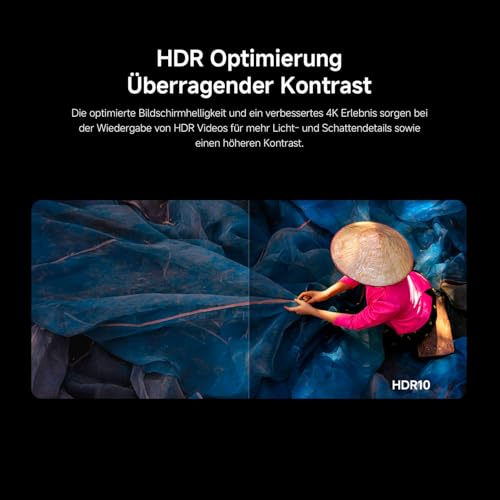 nahtloses Streaming von Netflix in Dolby Vision auf schlankem LED-Panel. (114 Zeichen)