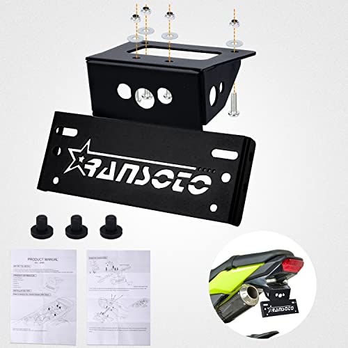 Motorcycle Fender Eliminator License Plate Mount Compatible With Honda Grom Msx125 2022 2023 #TOP2
