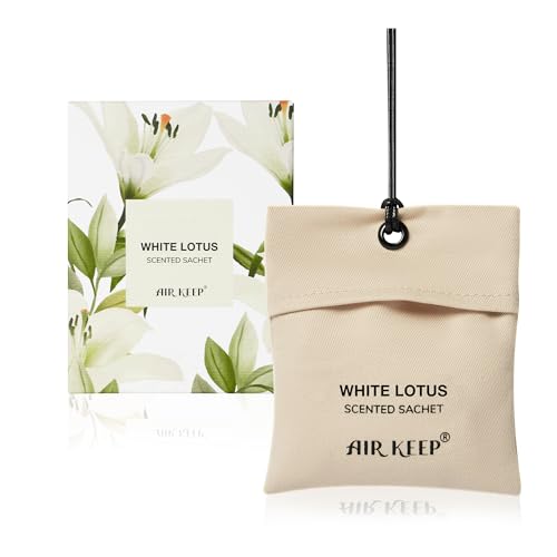 Scented Sachet White Lotus Scented Sachet for Drawer and Closet,Car Air Freshener Sachet for Drawers and Closets Home Fragrance