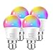 Produktbild LangPlus Wlan Glühbirne Smart Lampe B22,WIFI birne LED Dimmbares RGB A60,Alexa Google Home,7W = 60W 2700-6500K,Farben Handy-Sprachsteuerung,4 PCS