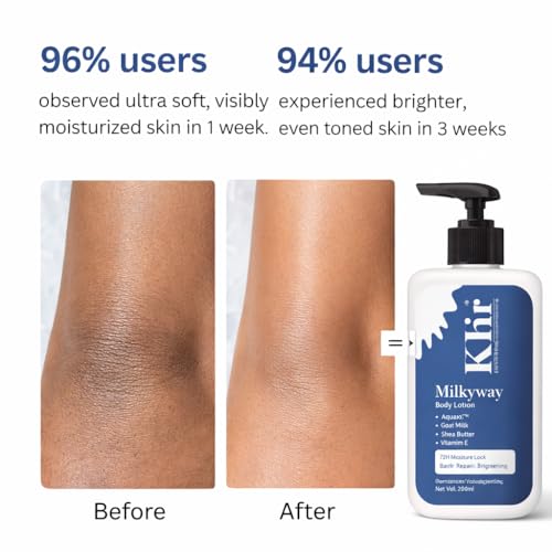 Image of Klir Milkyway Body Lotion with Aquaxyl, Goat Milk & Shea Butter for 72H Moisture Lock | 200ml