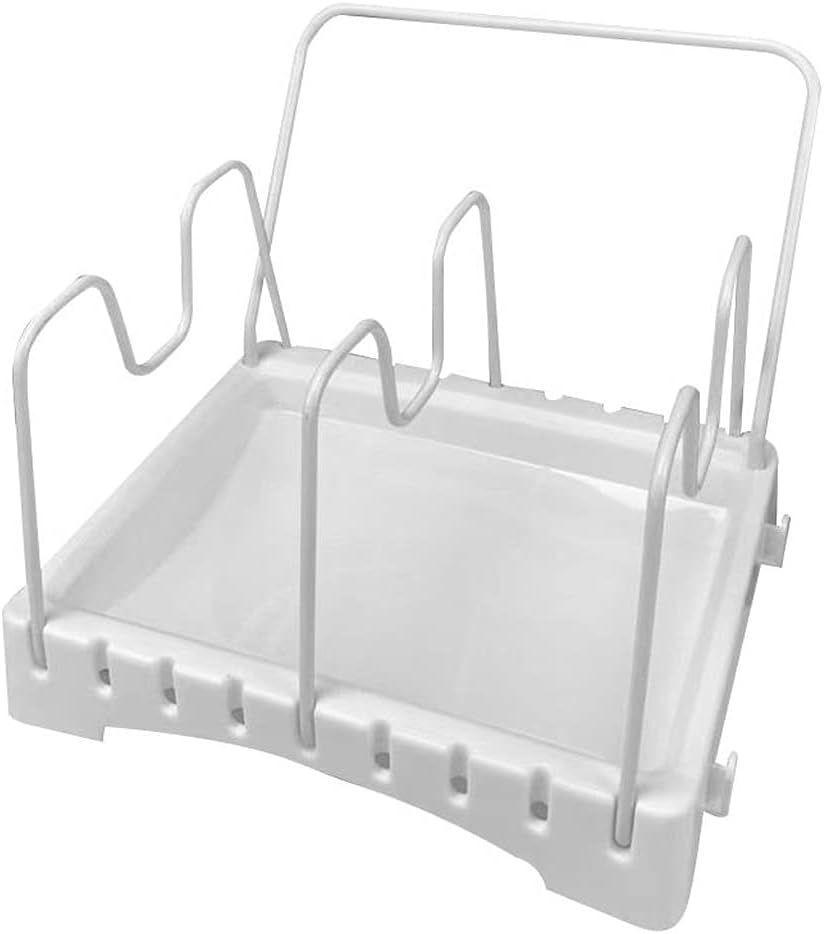 Adjustable Kitchen Organizer Pot Lid Rack Extended Stainless Steel Spoon Plate Holder Shelf Dish Tray Stand Accessories Storage (Size : 35 * 23 * 15.5cm) ()