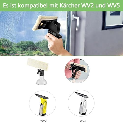6 Stück für Kärcher Fensterreiniger Ersatzteile Fenstersauger Zubehör Pads WV2 WV5 Plus Prime Indoor, kärcher Fenstersauger Ersatzteile, Fensterputzer Set Ersatzmikrofaser Wischbezug, Gelb Indoor