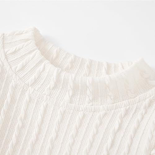 Image of Weixinbuy Toddler Girl Fall Winter Clothes Solid Long Sleeve Ribbed T-Shirt Knit Tops Plaid Button Mini Skirts Set Outfits