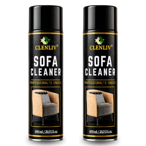 Image of Sofa Foam Cleaner - Waterless Sofa & Carpet Cleaner Foam | Quick Dry Fabric Upholstery Spot Remover | Anti-Odour Fabric and Cushion Cleaner | 1200ML (Pack Of 2)