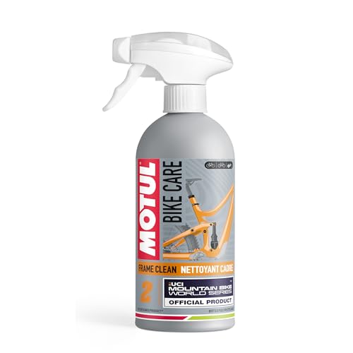 Motul - Motul Spray nettoyant pour cadres et pièces de vélo tout-terrain, mousse adhésive, anti-goutte, convient pour les matériaux délicats, sans COV, entretien du vélo, Bike Care Frame Clean Off Road 500 ml