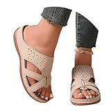LDXEQIZ Slip-On Sandalen Für Damen 2025,Retro Plateau Keilabsatz Hausschuhe Mit Blumen...