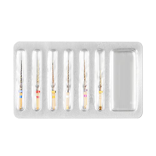 Nski 6Pcs/Pack Gold Flexible Files Engine Use Endo Rotary Files Sx-F3 Niti File System Endodontic Accessories thumb #1