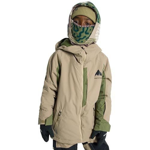 Burton Kids' Hillslope 2L Insulated Jacket – Summit Taupe/Forest Moss, S