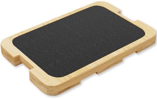 Resistance Band Foot Plate - Heavy-Duty Bamboo Fitness Board for ...