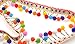 Marsha Q Multicolored Boho Pom Pom Trim Ball Fringe Embroidered Ribbon 3 Yard