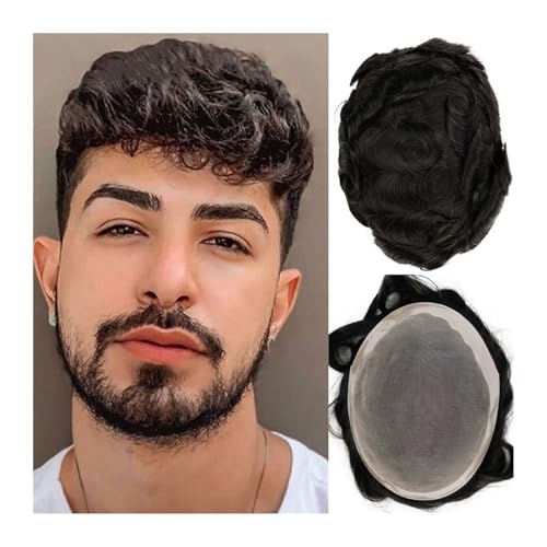 Perruque cheveux humains hommes mono NPU pour la vie active et le sport