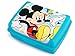 LULABI LULABI DISNEY MICKEY MOUSE URBAN Fiambrera óptima para portar el almuerzo de los niños, sandwichera escolar, lonchera infantil,hecha de polipropileno, tamaño 17 x 13 x 6.5 cm, 900 g
