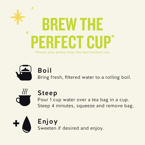 Celestial Seasonings Honey Lemon Ginseng Green Tea, Caffeinated, 20 Tea Bags Box (Pack of 6)