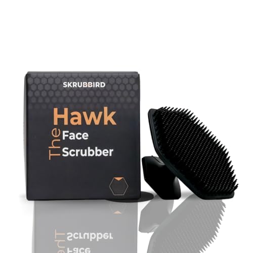 Image of Hawk - Silicone Face Scrubber for Men | Deep Cleansing & Gentle Exfoliation | Hygienic, Fast-Drying & Travel-Friendly Grooming Tool