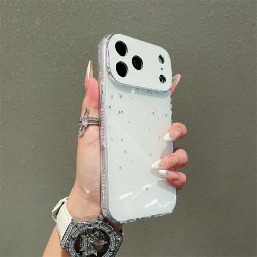 Coque iPhone 16 Plus blanche sequins brillants housse antichoc avec protège caméra