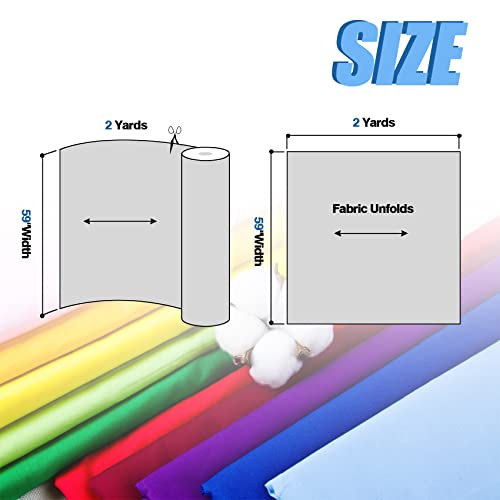 2 Yard Gold Cotton Fabric,Natural Cotton Poplin Fabric by The Yard, 59 Inches Wide 100% Cotton Fabric,Soft Embroidery Muslin Quilting Material for Sewing Material Apparel Cloth