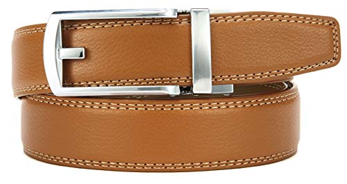 Image of CHAOREN Mens Dress Belt - Ratchet Belt Leather 1 1 /4 inch Comfort Click - Perfect Companion to Mens Dress Shoes