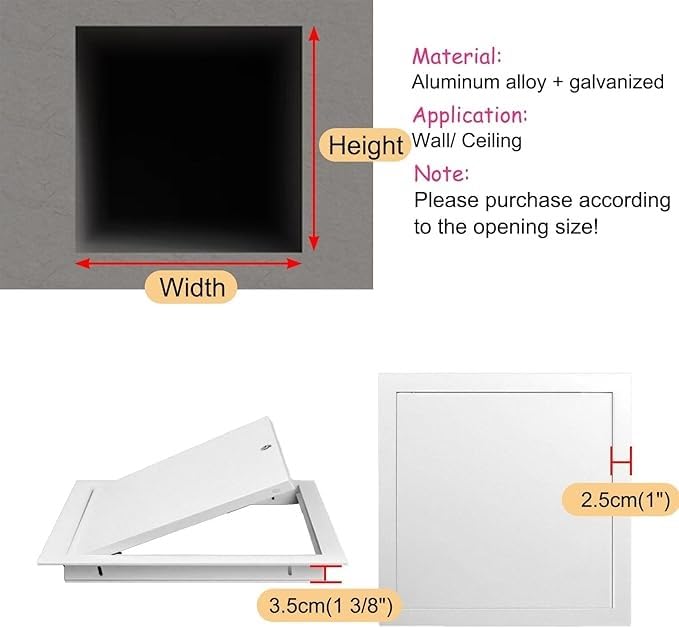 Panel acceso paneles yeso para mantenimiento del hogar ocultando cables e interruptores 2