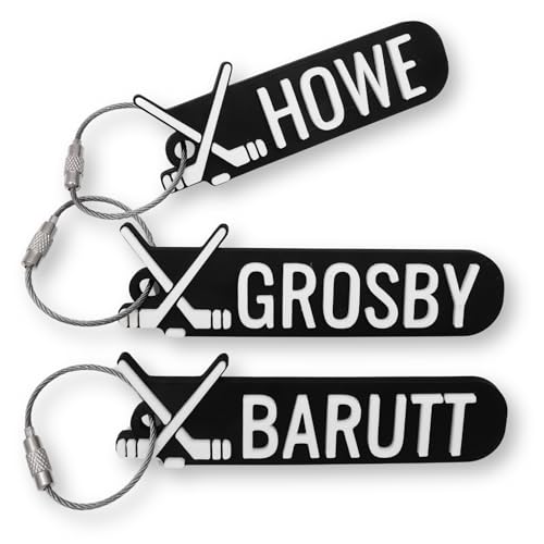 Personalized Hockey Keychain, Backpack tags, Kid's name tags, Custom hockey