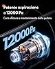 Homerunpet Toelettatura e Aspirazione a Vuoto per Animali Domestici, 12000 Pa Ultra Silenziosa Tosatrice per Cani e Gatto Professionale, Aspira Peli per Cani con 6 Strumenti, 1,85L