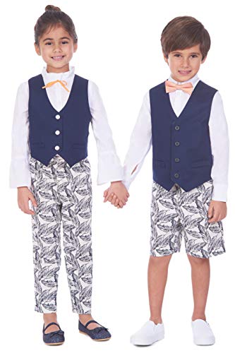 Image of IZOD Boys' 4-piece Formal Dress Up Suit Set, Vest, Pants, Collared Shirt, and Tie