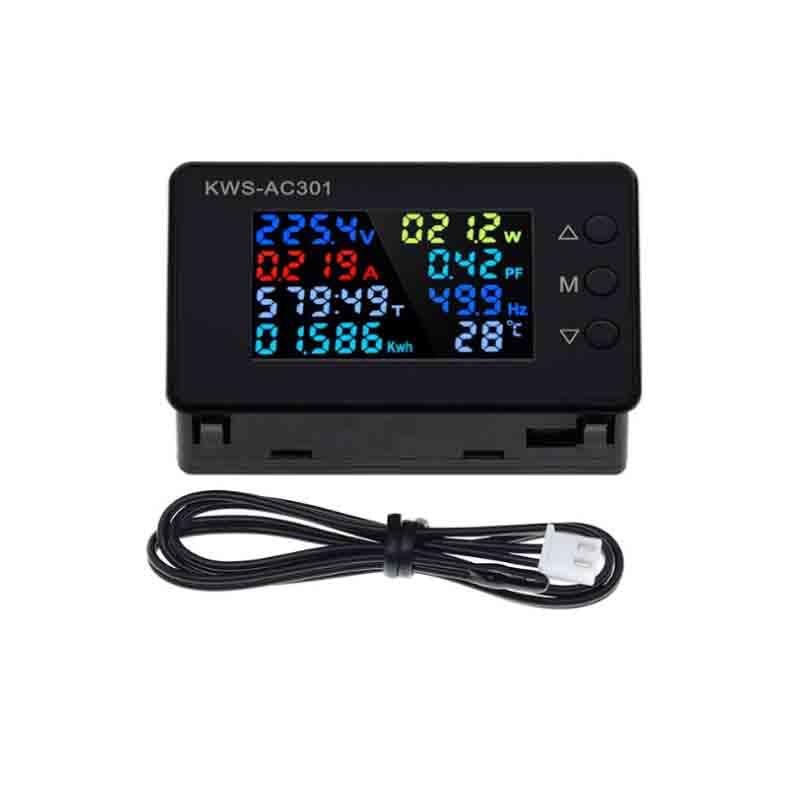 2pcs KWS-AC301 AC Voltage Meter 20A Current Voltmeter 50-300V Digital Voltmeter