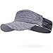 FORBUSITE Women Visor Caps for Running and Sport - Headband & Packable - Grey