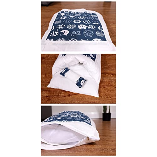 PetPhindU Hundehäuser Weiche Innen Im Innenraum Geschlossene Zelthütten Warm Höhlenhund Hunde Zwinger Katzenbetten Katze Schlafsack Geschlossene Abnehmbare Waschkatze Quilt Winter Warm Haustier