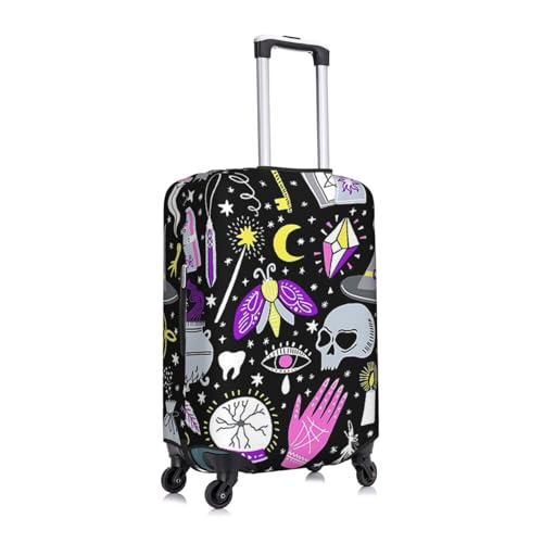 Magic Witch Witchcraft Bohemian Drawing Print Luggage Suitcase Covers Elastic Washable Luggage Protector Luggage Covers For Suitcase3