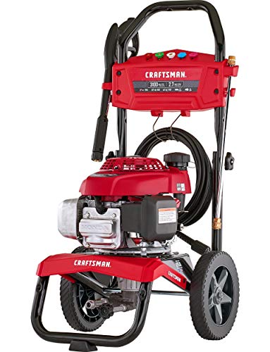 CRAFTSMAN 3100 MAX PSI at 2.4 GPM Gas Pressure Washer with Second Story Kit, 25-Foot Hose, and 5 Quick-Connect Nozzles, Powered by HONDA