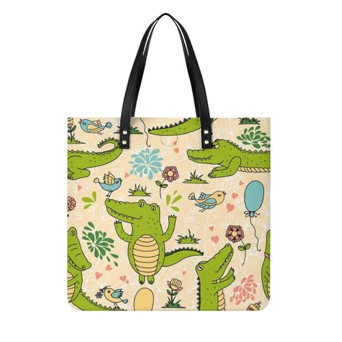 Sac à main voyage crocodile femmes grand sac à bandoulière et tote bag shopper 39x39cm