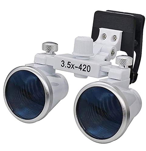 3.5X Lupa de Dentista con Clip Operación médica con luz de Cabeza de Foco