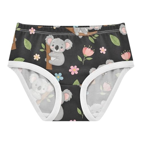 Girls Underwear Toddler 2t Cotton Girl Panties Cute Florals Underpants Briefs Cute Cartoon Koalas Pastel Floral