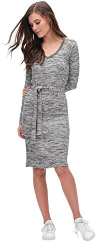 Splendid Space Dye Rib Dress, Heather Grey, S
