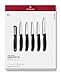 Price comparison product image Victorinox Swiss Classic, Kitchen Knife Set, 6-Piece, Vegetable, Tomato and Breakfast Knives and Peeler, Durable Plastic Handle, Stainless Steel, Black