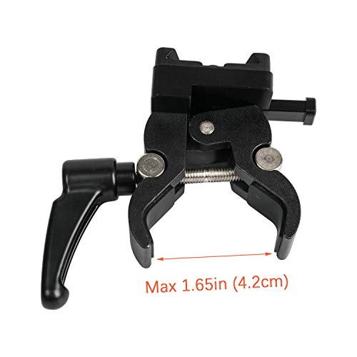 V-Mount Battery Adapter With Clamp For Mounting To Lighting Stand And Support Rod #TOP2