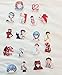 Evangelion Anime Sticker Pack, Character Decals, Waterproof, 45 Piece Sticker Pack