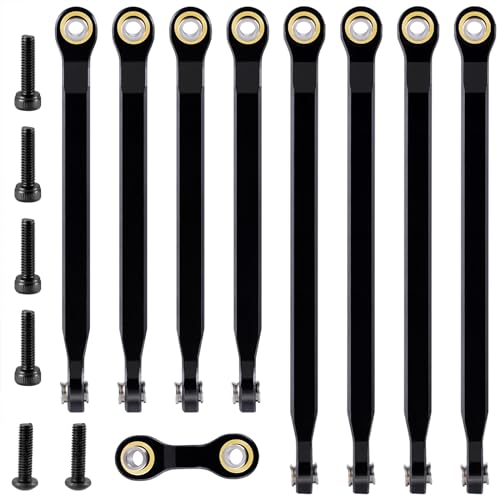 8pcs/Set Complete Aluminum Suspension Linkage Upper Lower Link Set for 1/16 E-REVO RC Truck Upgrades