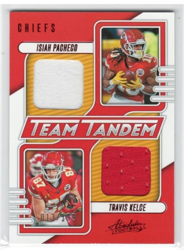 2023 Panini Absolute Travis Kelce & Isiah Pacheco Dual...
